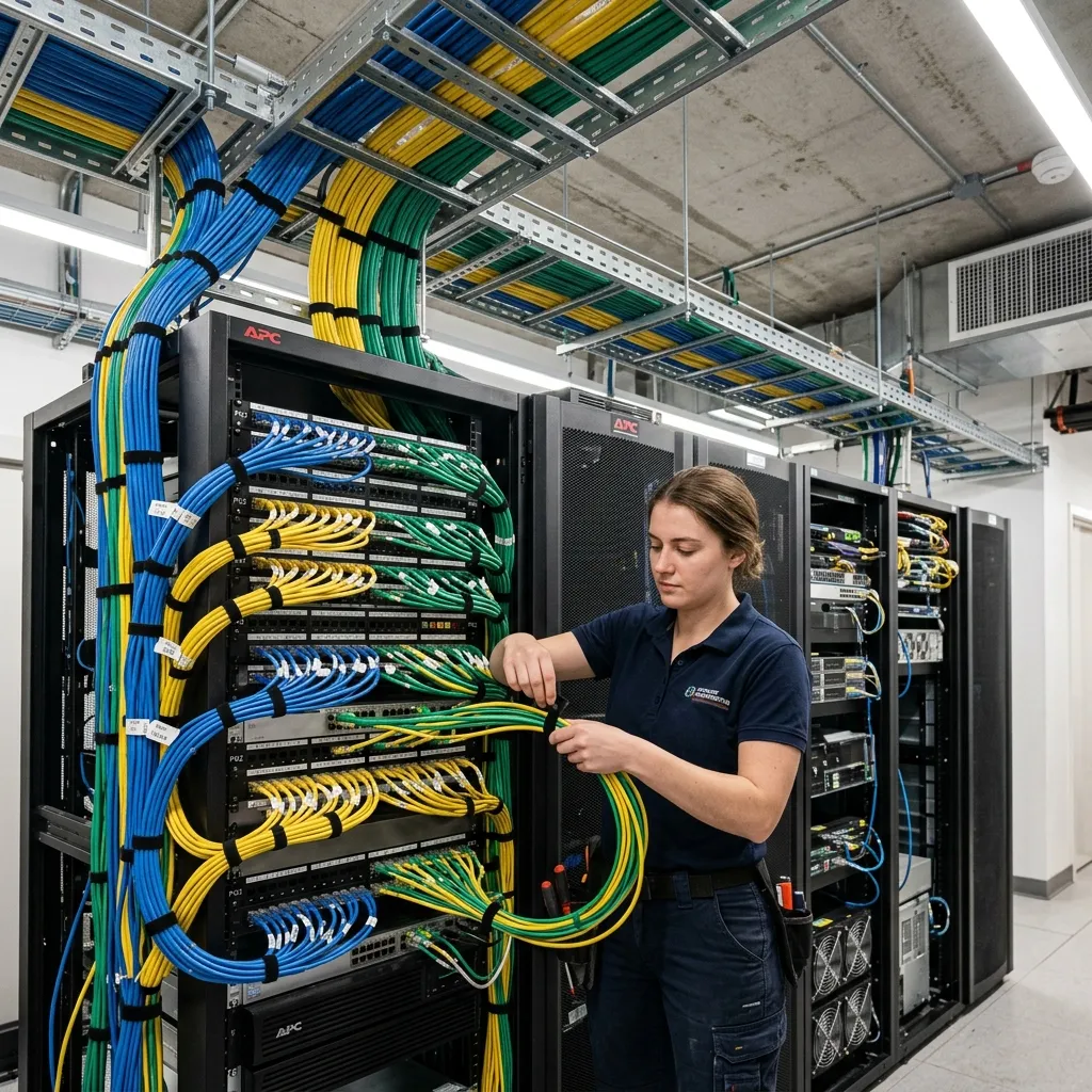 Patch panels and data cabling